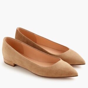 J crew suede pointe low shoes size 7